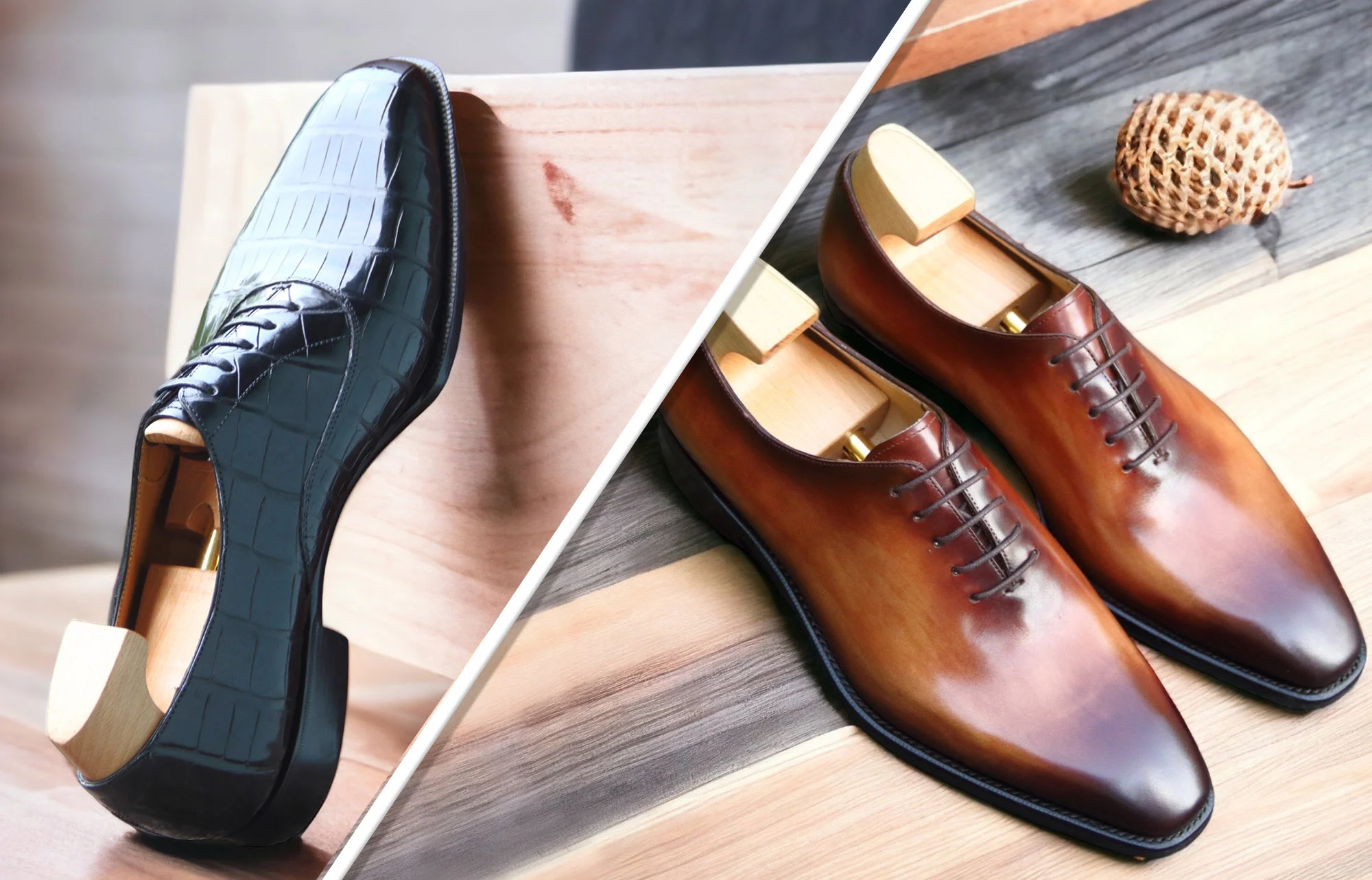 皮鞋不同的楦型