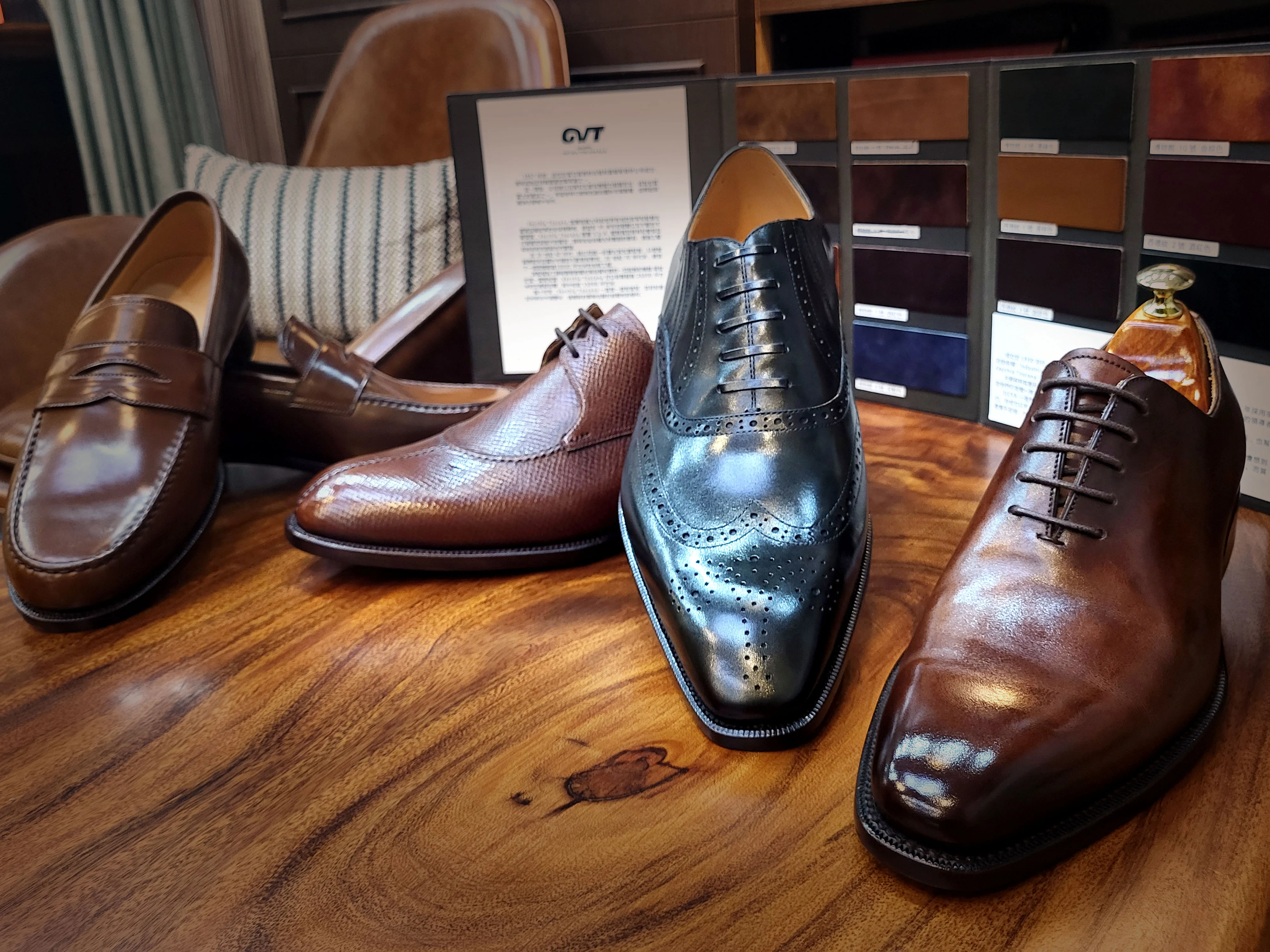 皮鞋不同的楦型